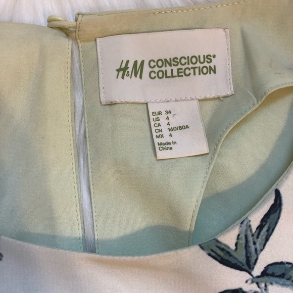 H&M conscious collection tropic toucan shift dress - Picture 5 of 7